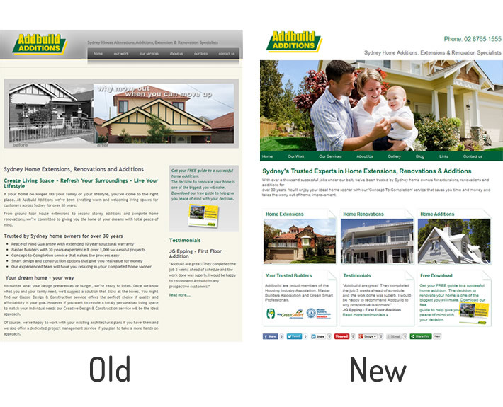 Old-vs-new Old site vs new site