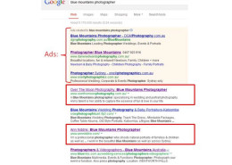 local seo - Blue Mountains photographer rankings