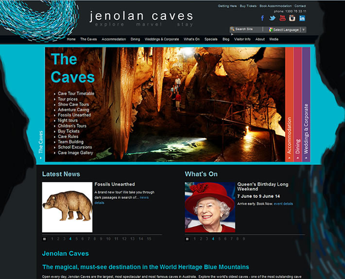 Jenolan Caves Website