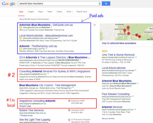 Blue mountains arborist search results