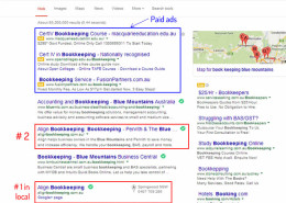 Local SEO - Blue Mountains Bookkeeping