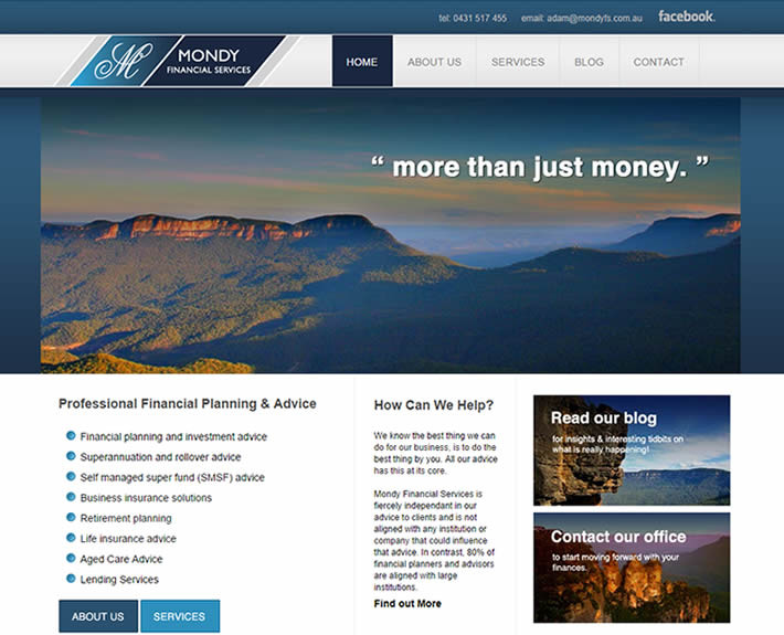 Local SEO blue mountains financial advisors