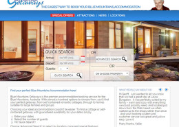 Blue Mountains Getaways website