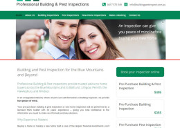 Blue Mountains Building & Pest Inspections website